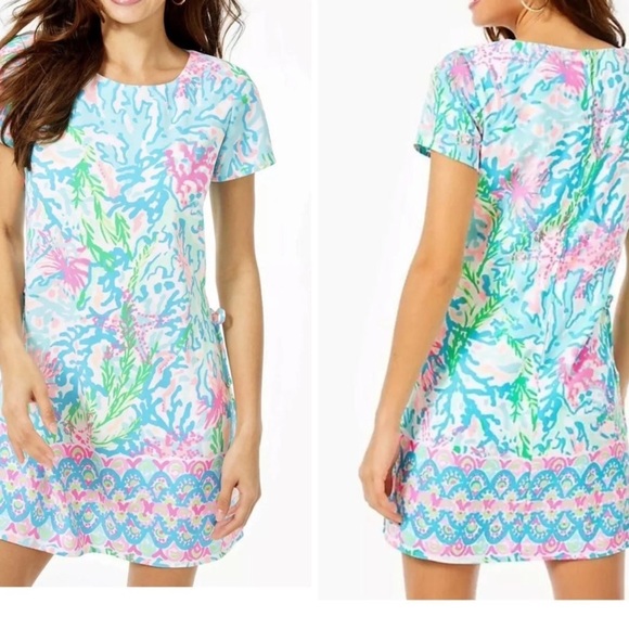 🌟NEW🌟 Lilly Pulitzer Sz 2 coral Bay engineered romper - Picture 1 of 9